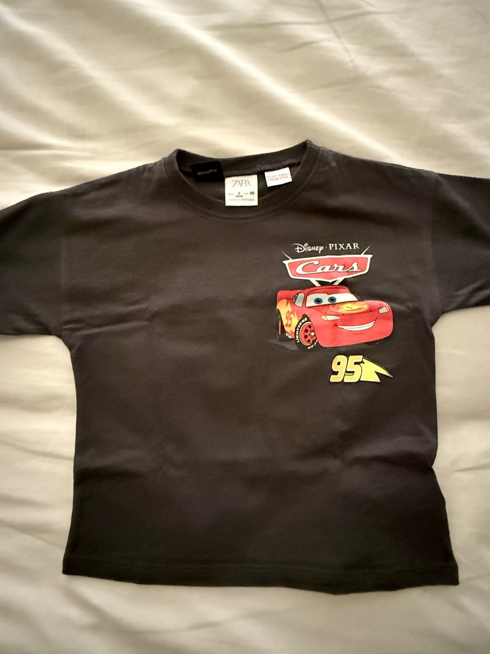 Zara- Cars Black Lightning McQueen Kids T-Shirt